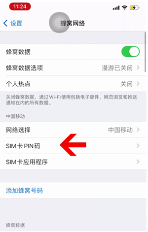 大庆苹果14维修网分享如何给iPhone14的SIM卡设置密码 