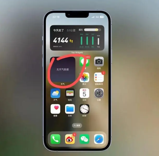 大庆苹果手机维修分享:iOS16主屏幕天气小组件无法正常工作怎么办？ 