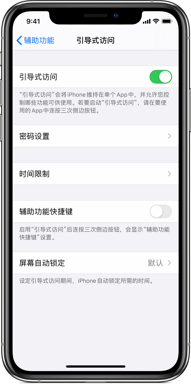 大庆苹果手机维修分享如何在 iPhone 上退出引导式访问 